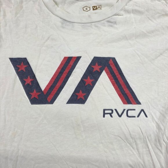 RVCA Artist Network Program Mens Size Small White Graphic Logo T Shirt Casual - Picture 4 of 11